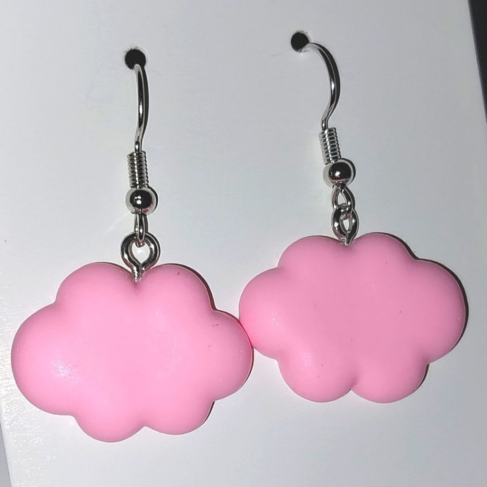 Pink Cloud Fashion Earrings - Picture 3 of 5